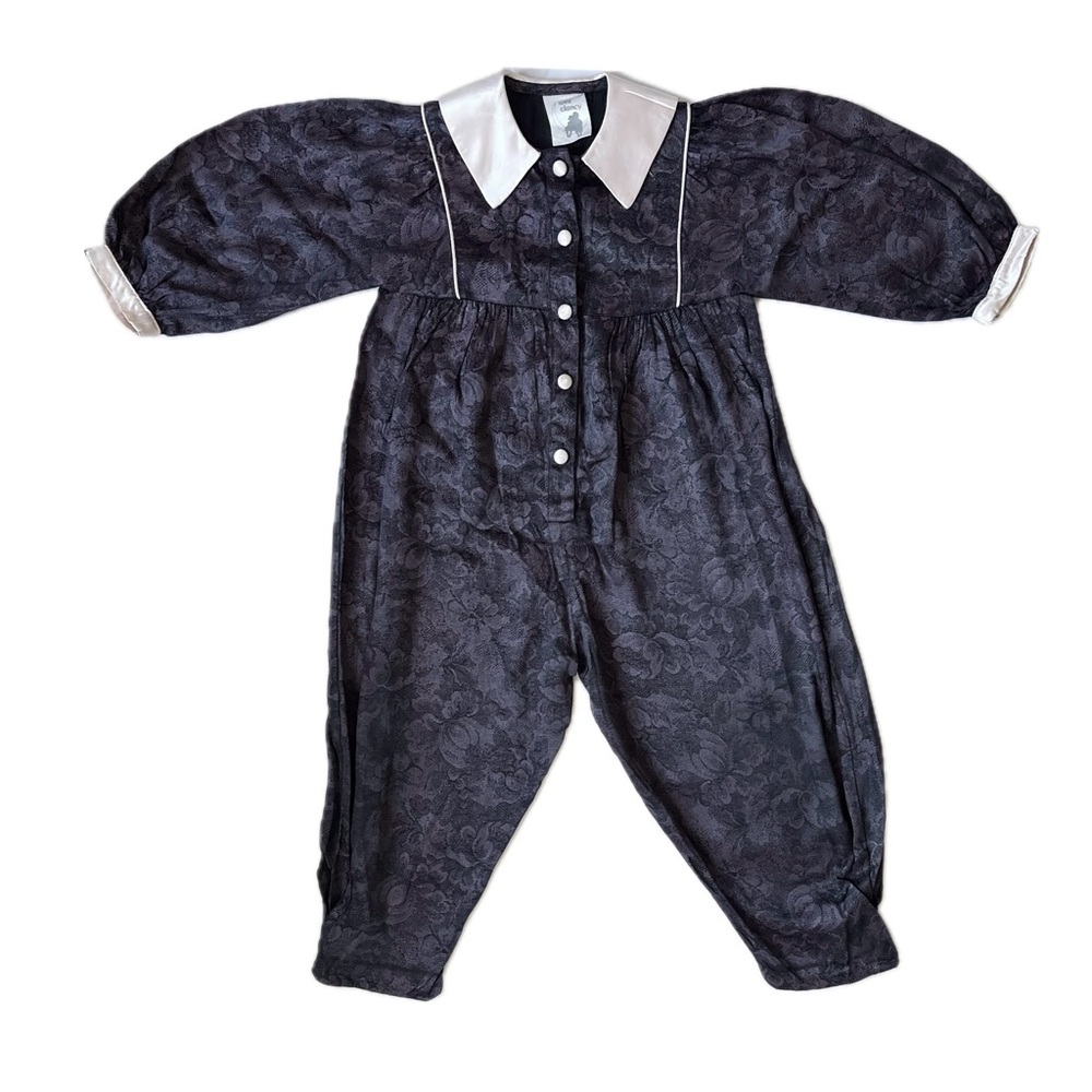 Vintage Wee Clancy Deep Purple Jumpsuit - 2T